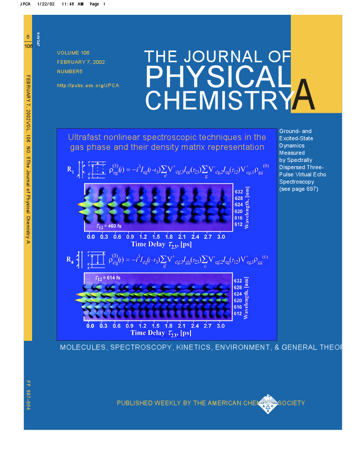 J. Phys. Chem. A - Feb. 7, 2002 - Cover