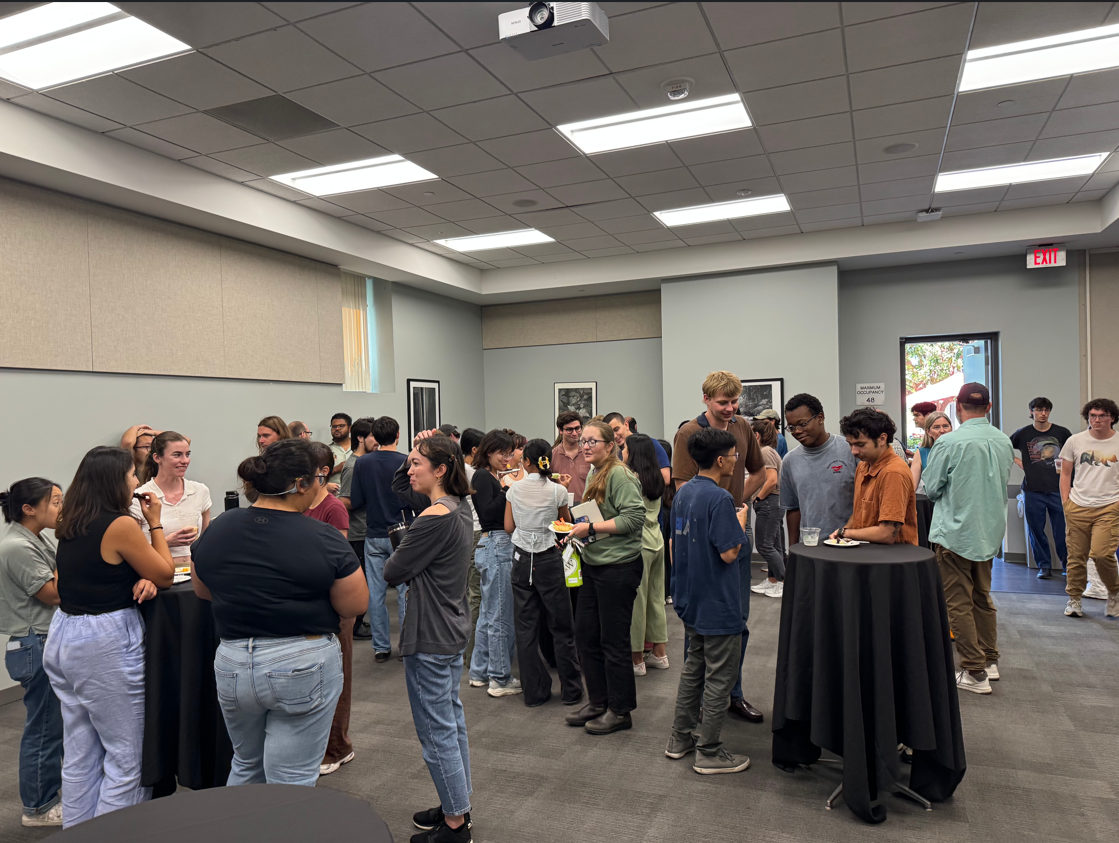 attendees enjoying reception