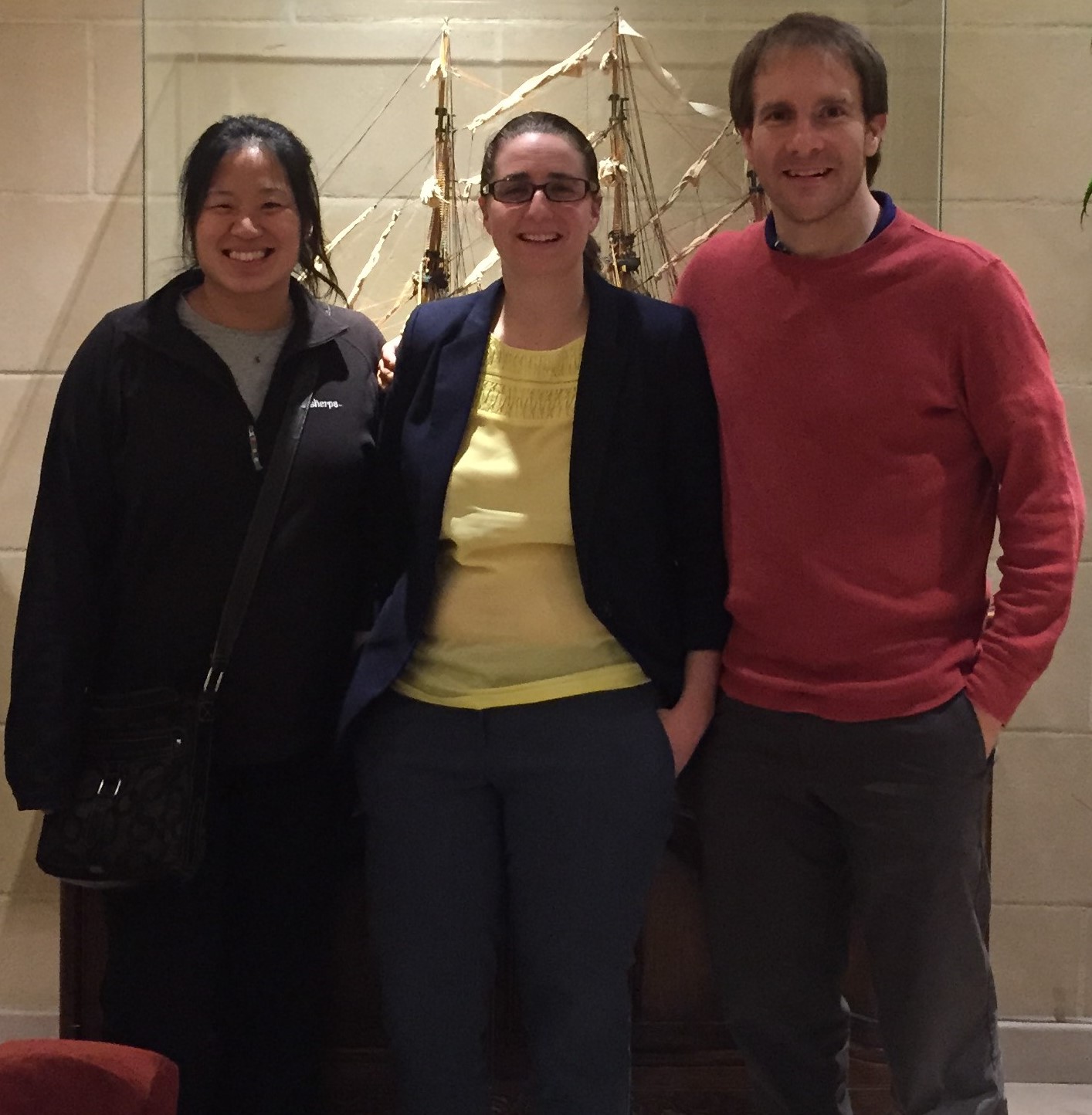 Jenny, Amanda, and Shane in hotel