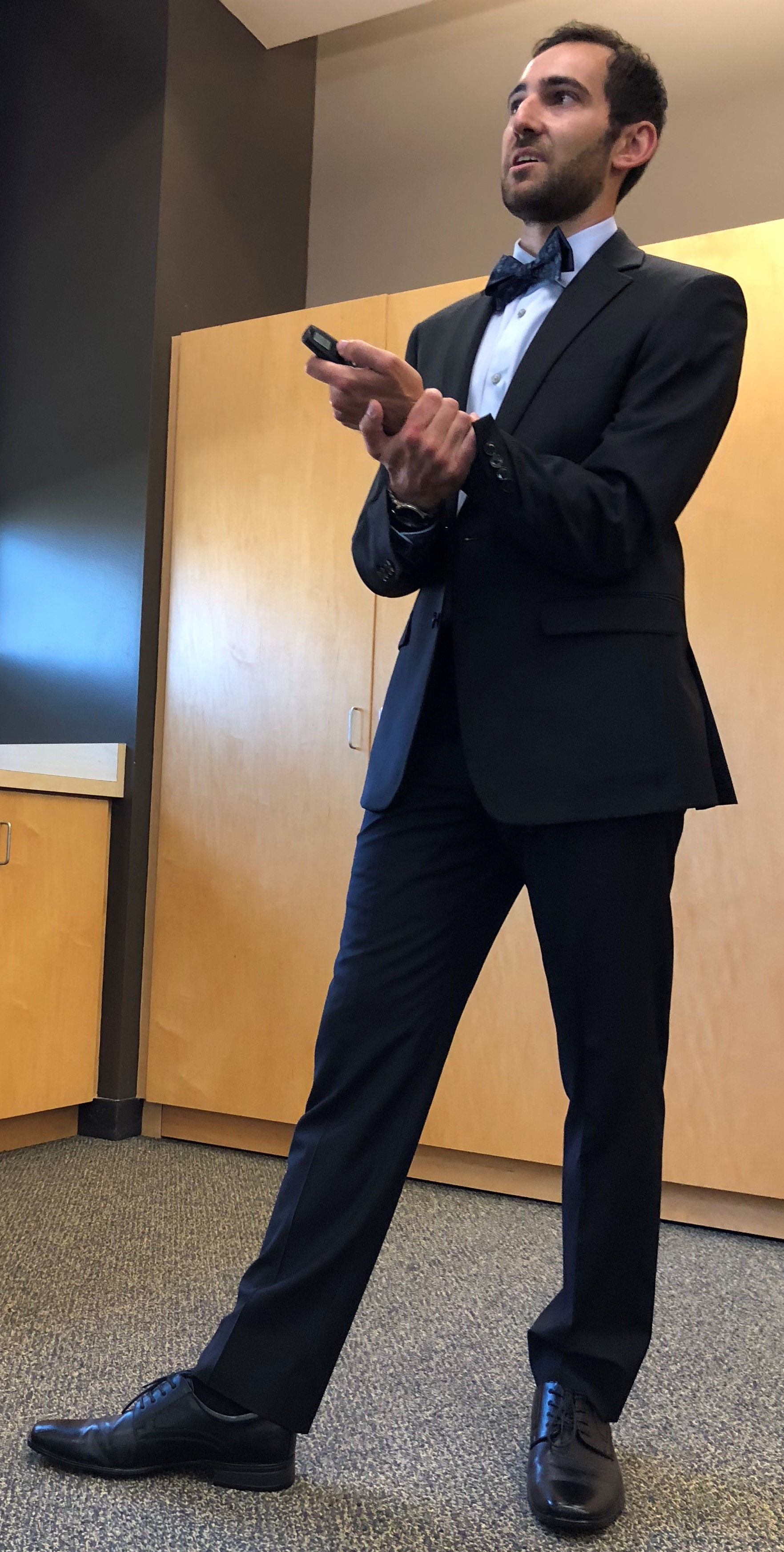 David Fabian during Ph.D. thesis defense