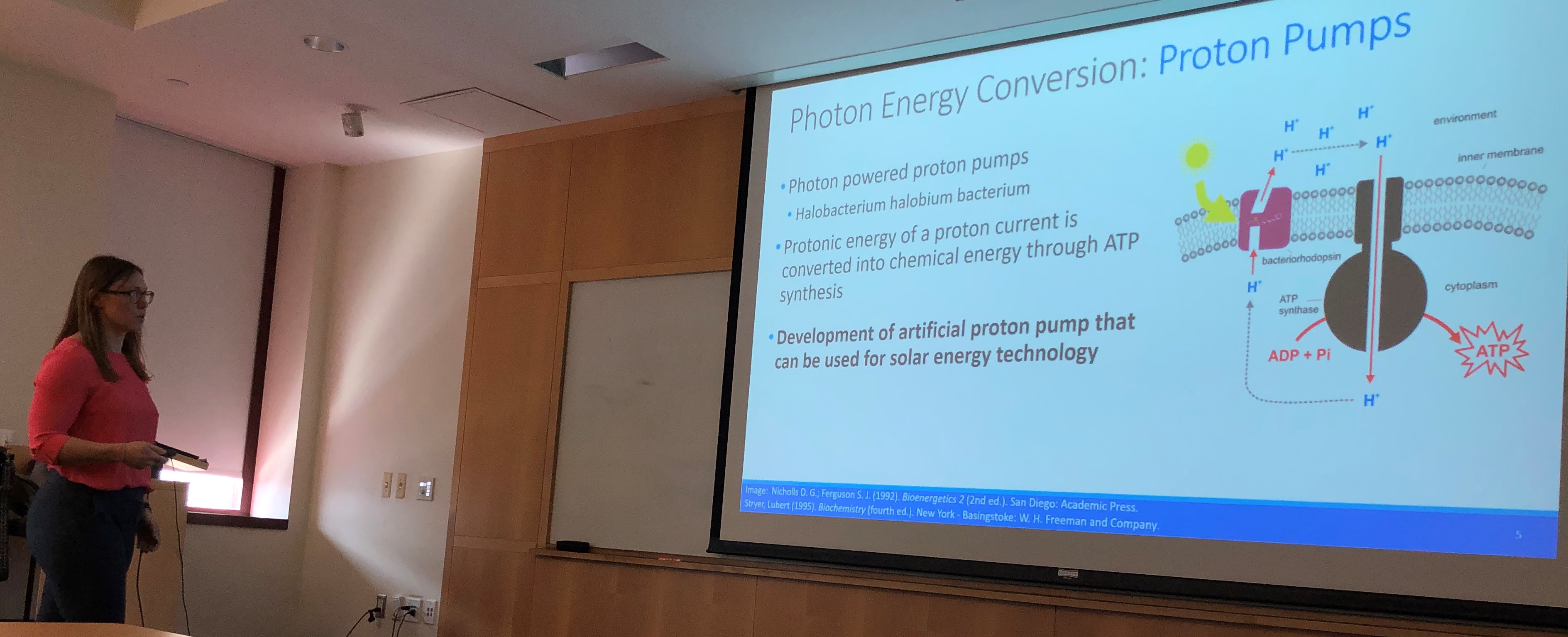 Jen Glancy during Ph.D. thesis defense