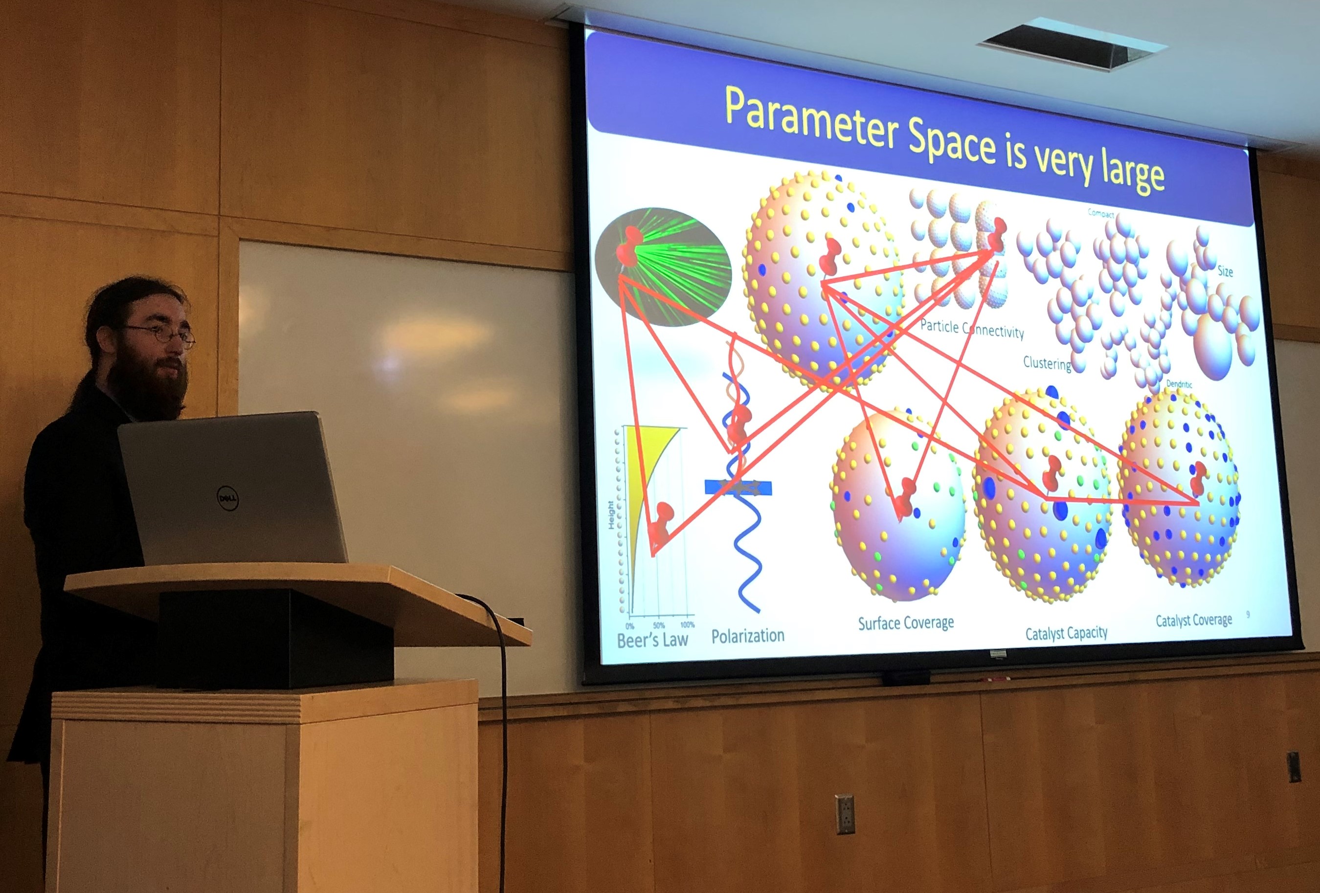 Kevin Tkaczibson during Ph.D. thesis defense