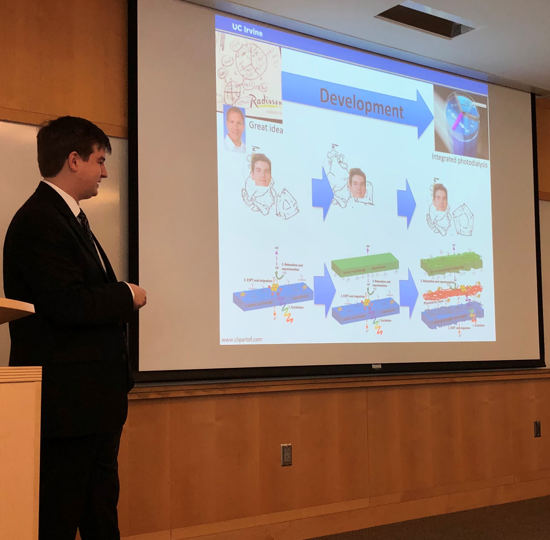 Will White during Ph.D. thesis defense