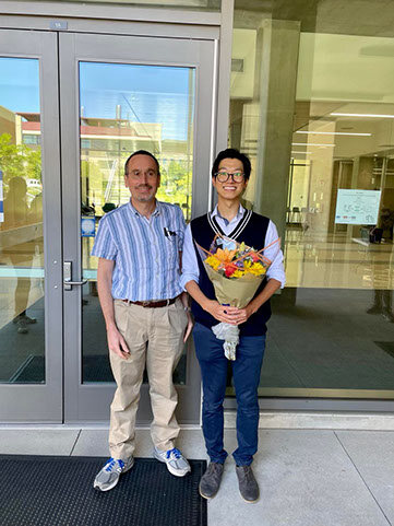 Xing's Thesis Defense - Congratulations Dr. Li! James and Xing right after Dr. Li's Thesis Defense.