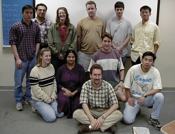 Group Photo Back row from left: Kevin, Santanu, Kim, Jared, Chris, Phil Middle row from left: Jen, Kalyani, Bill, Michael; Front row: James