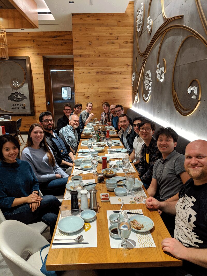 2019 Group Dinner at JA Jiaozi in Tustin, CA