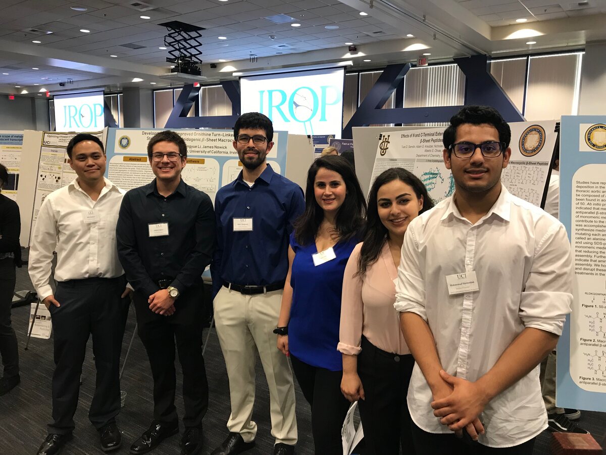 Some of our undergraduate students presenting their research at the Undergraduate Research Opportunities Program